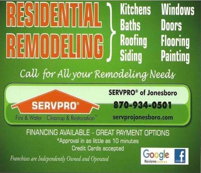 Residential Remodeling Information Card